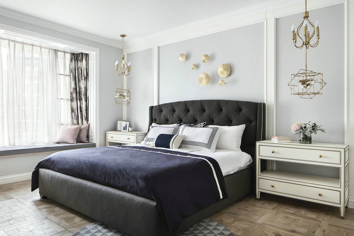 簡歐輕奢風(fēng)格家裝設(shè)計(jì)室內(nèi)裝修效果圖-臥室 簡歐輕奢風(fēng)格家裝設(shè)計(jì)室內(nèi)裝修效果圖-臥室