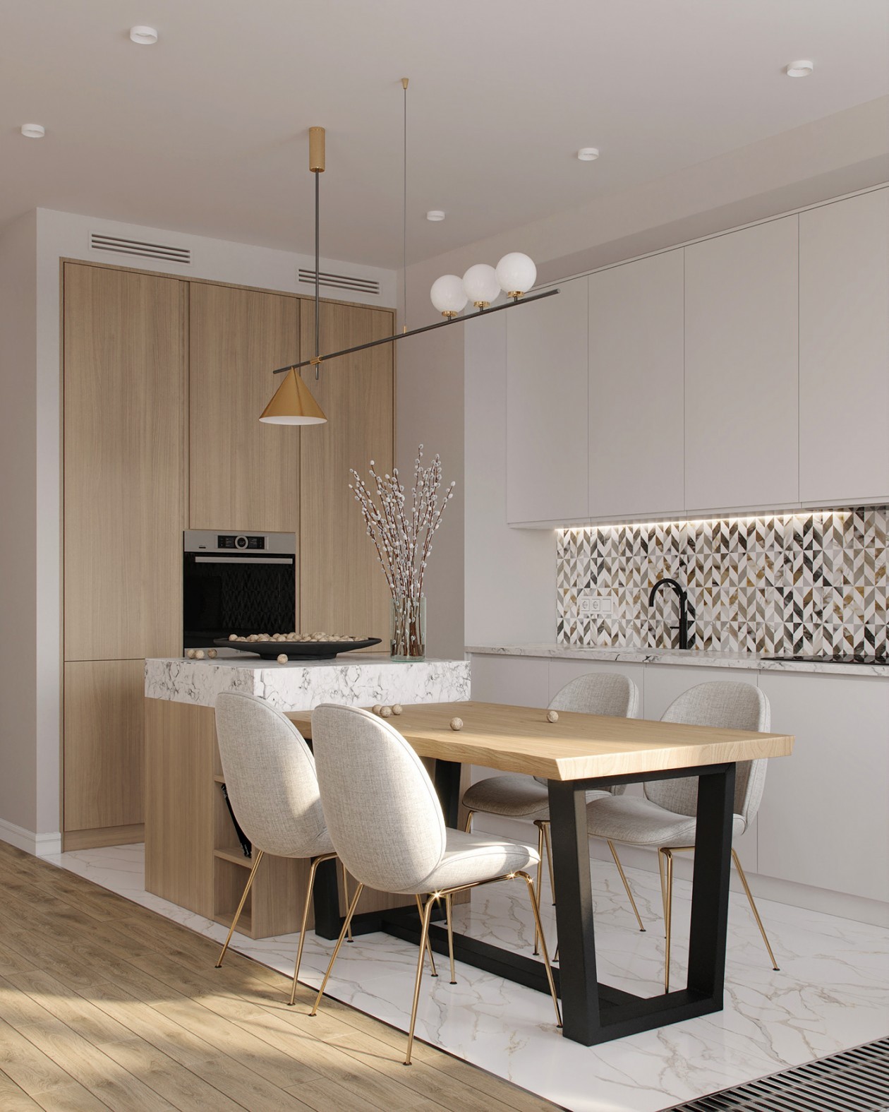 北歐簡約原木風格家裝設(shè)計室內(nèi)裝修效果圖-餐廳 北歐簡約原木風格家裝設(shè)計室內(nèi)裝修效果圖-餐廳