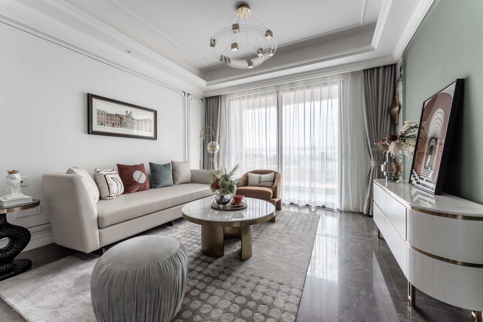 簡(jiǎn)歐輕奢風(fēng)格室內(nèi)設(shè)計(jì)家裝案例-客廳 簡(jiǎn)歐輕奢風(fēng)格室內(nèi)設(shè)計(jì)家裝案例-客廳