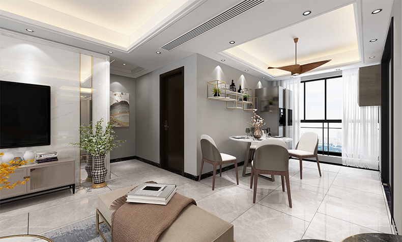佛山市朝安金茂悅現(xiàn)代簡(jiǎn)約風(fēng)格三居室裝修案例