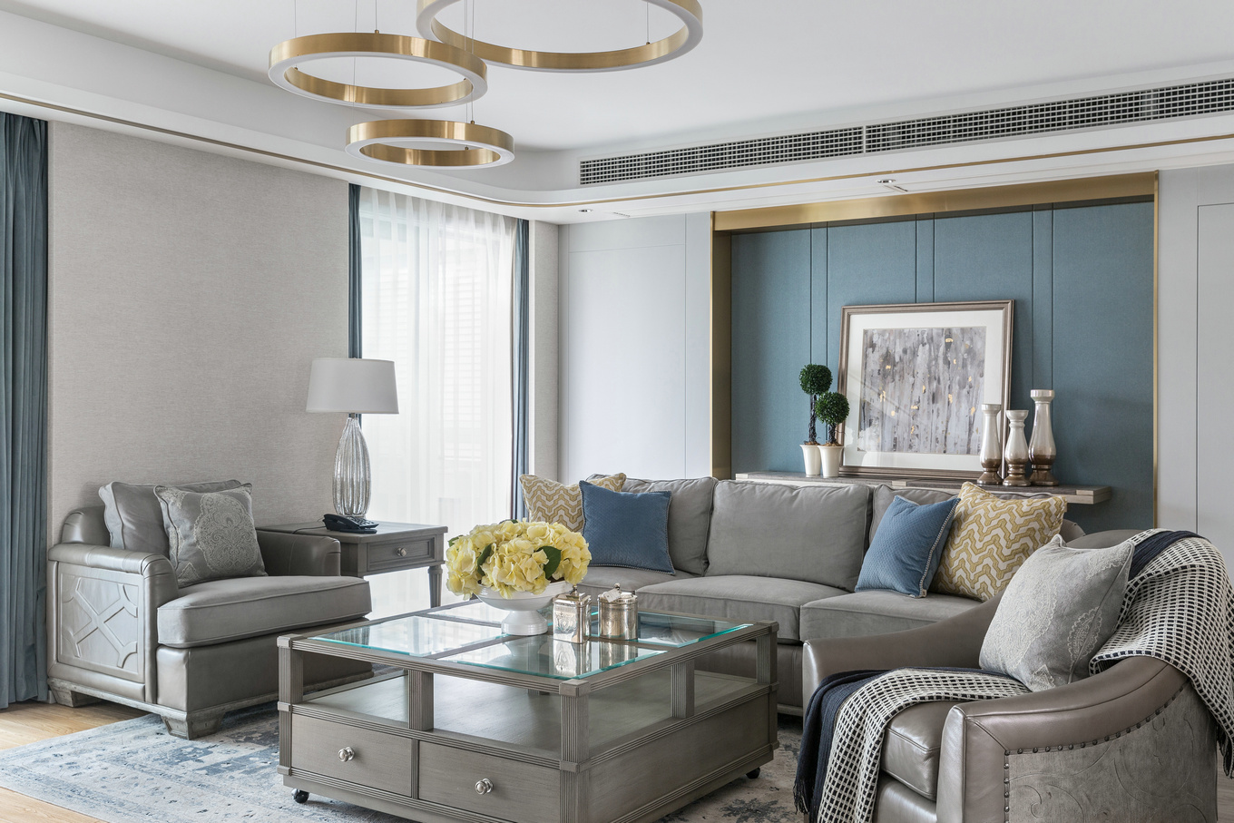 美式輕奢風(fēng)格家裝設(shè)計室內(nèi)裝修效果圖-客廳 美式輕奢風(fēng)格家裝設(shè)計室內(nèi)裝修效果圖-客廳