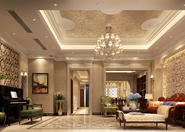 佛山市弘陽(yáng)德商昕悅府歐式風(fēng)格別墅裝修案例