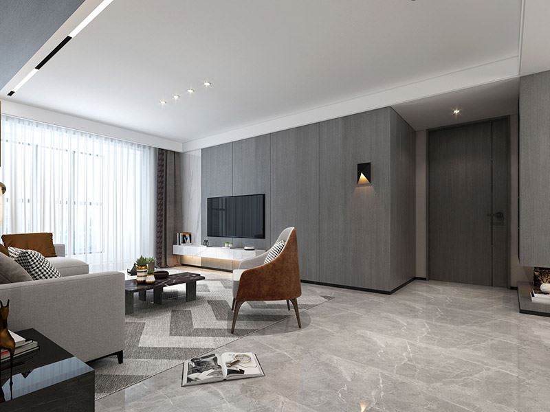 河源市東江灣&middot;名門世家現(xiàn)代簡約風格三居室裝修案例