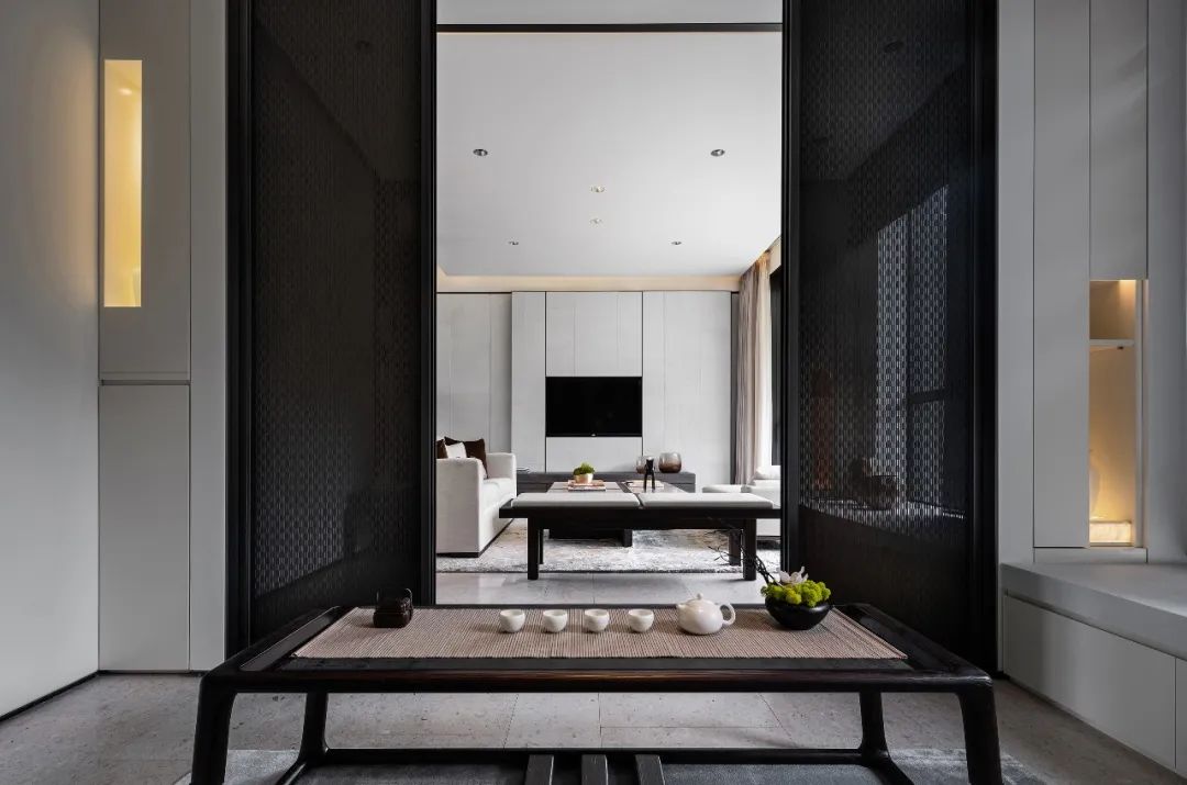 新中式風(fēng)格家裝設(shè)計(jì)復(fù)式裝修效果圖-客廳 新中式風(fēng)格家裝設(shè)計(jì)復(fù)式裝修效果圖-客廳