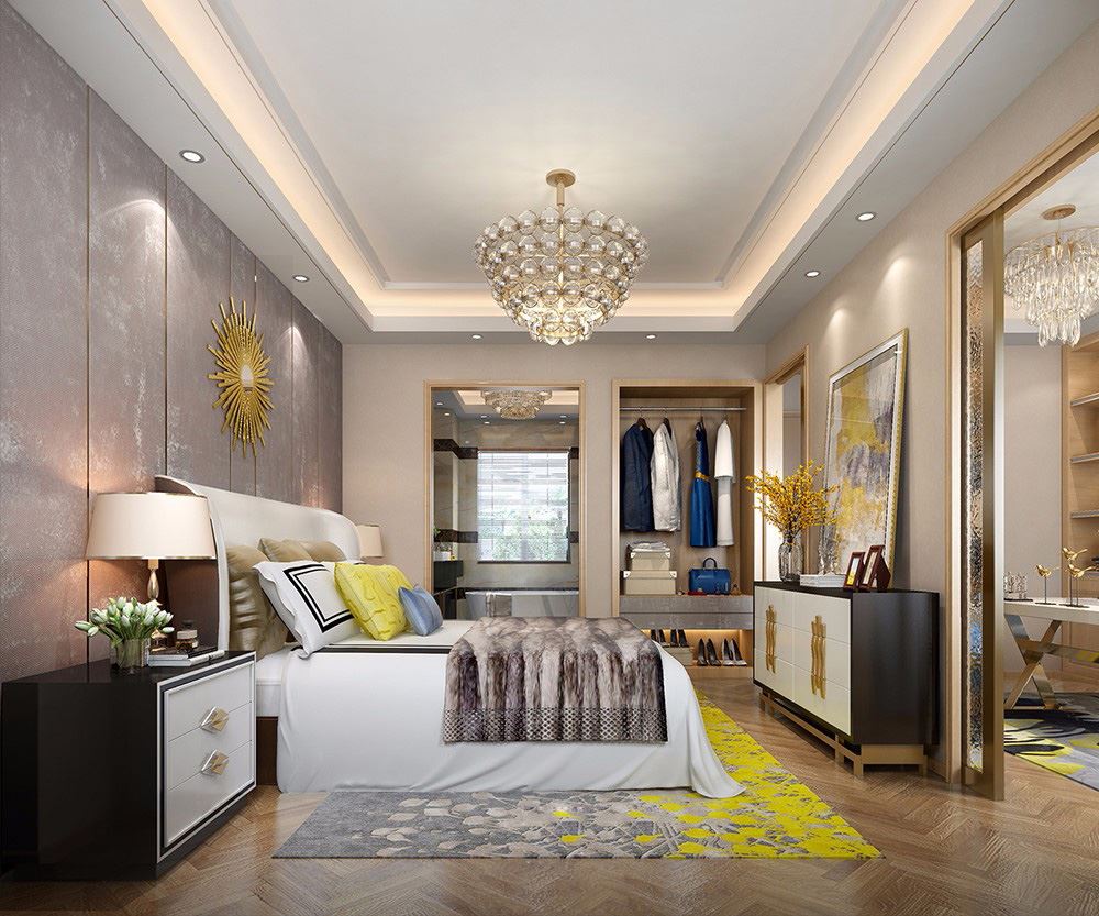 佛山市保利御江南輕奢風(fēng)格別墅裝修案例