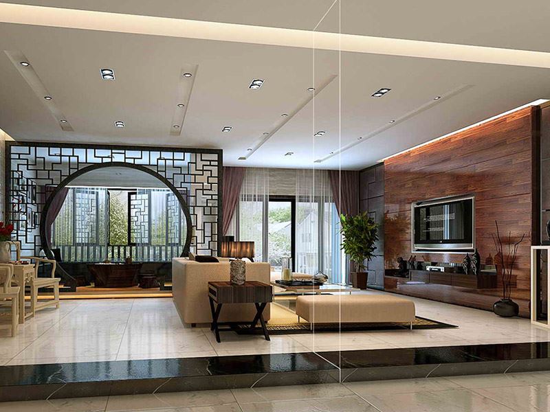 佛山市金地藝境天成新中式風(fēng)格別墅裝修案例