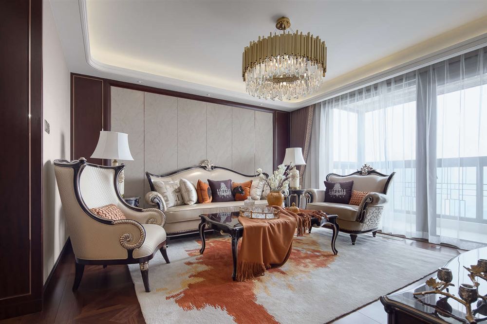 廣州市怡港花園歐式風格四居室裝修案例