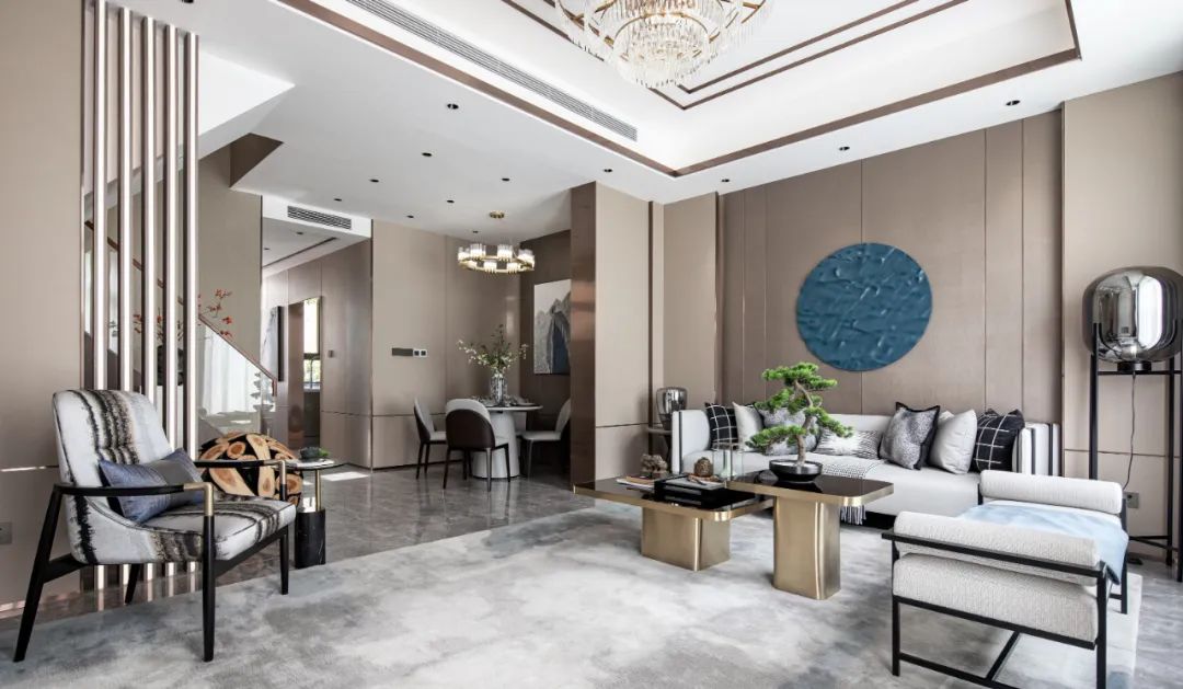 輕奢風(fēng)格家裝設(shè)計(jì)別墅裝修效果圖-客廳 輕奢風(fēng)格家裝設(shè)計(jì)別墅裝修效果圖-客廳