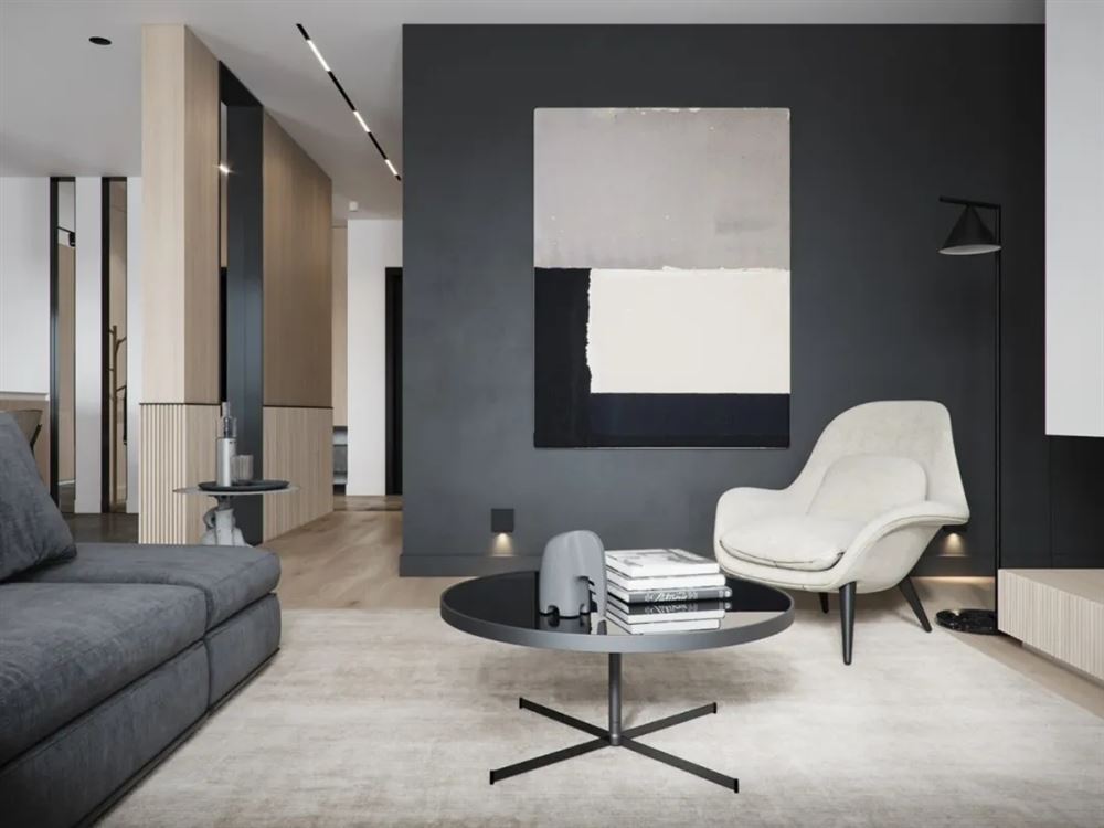 廣州市時(shí)代長島現(xiàn)代簡約風(fēng)格三居室裝修案例