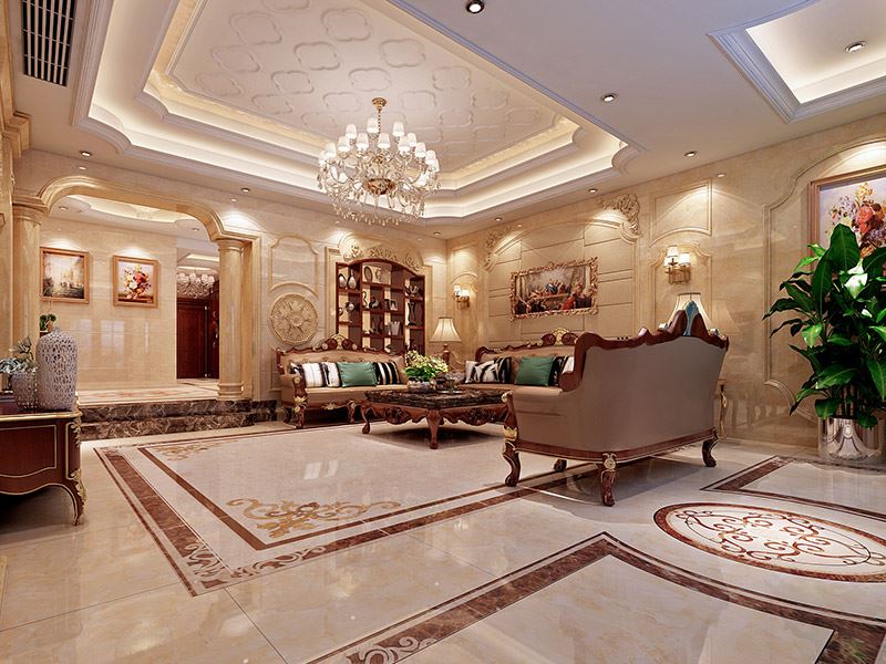 河源市堅(jiān)基美麗城歐式風(fēng)格別墅裝修案例
