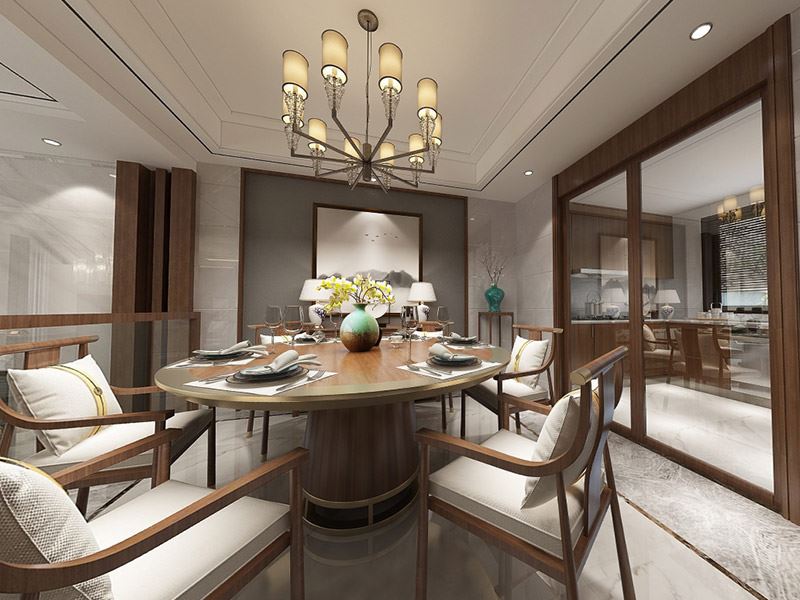 泰州市濱江新區(qū)富陽社區(qū)二區(qū)歐式風格別墅裝修案例