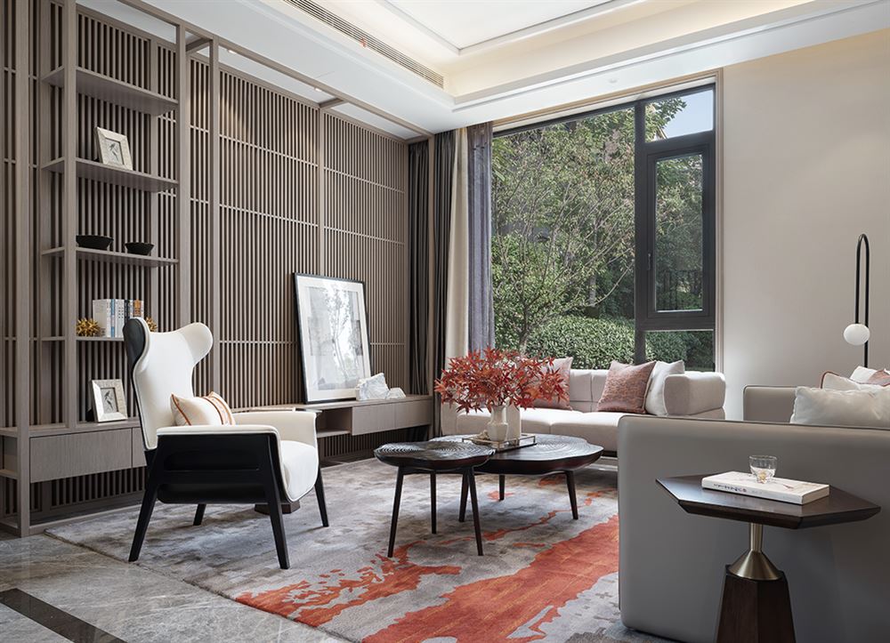 佛山市融創(chuàng)半島壹號(hào)新中式風(fēng)格別墅裝修案例