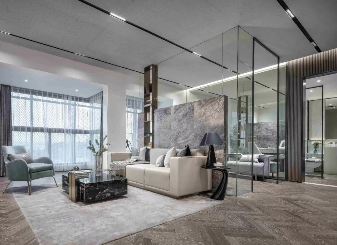 現(xiàn)代輕奢風(fēng)格室內(nèi)設(shè)計家裝案例-客廳 現(xiàn)代輕奢風(fēng)格室內(nèi)設(shè)計家裝案例-客廳