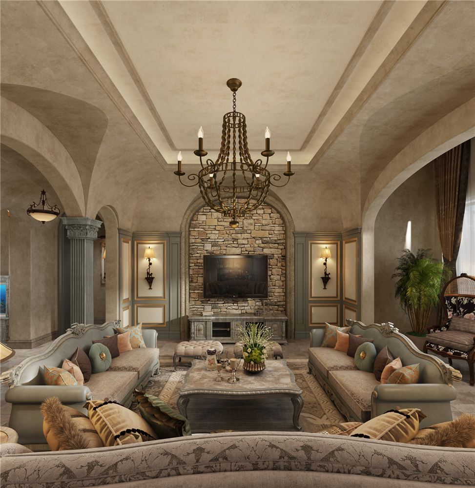 廣州市琶洲新村歐式風(fēng)格平層裝修案例