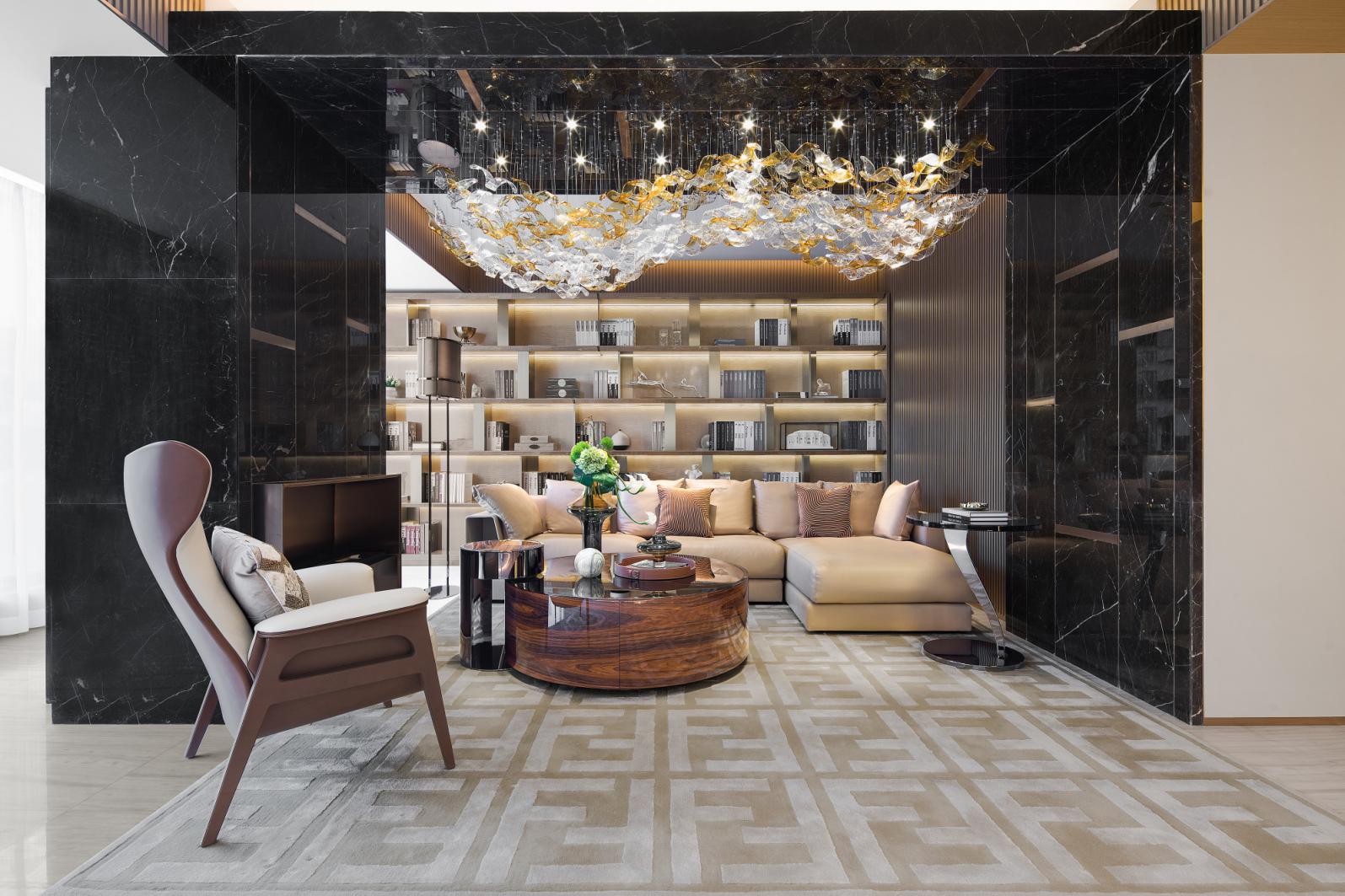 歐式輕奢風格室內(nèi)設計家裝案例-客廳 歐式輕奢風格室內(nèi)設計家裝案例-客廳