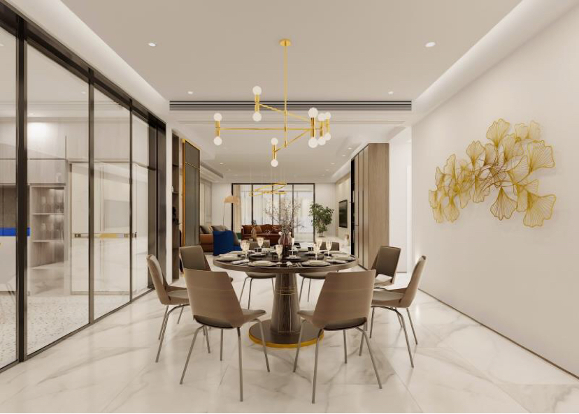 現(xiàn)代輕奢風(fēng)格家裝設(shè)計室內(nèi)裝修效果圖-餐廳 現(xiàn)代輕奢風(fēng)格家裝設(shè)計室內(nèi)裝修效果圖-餐廳