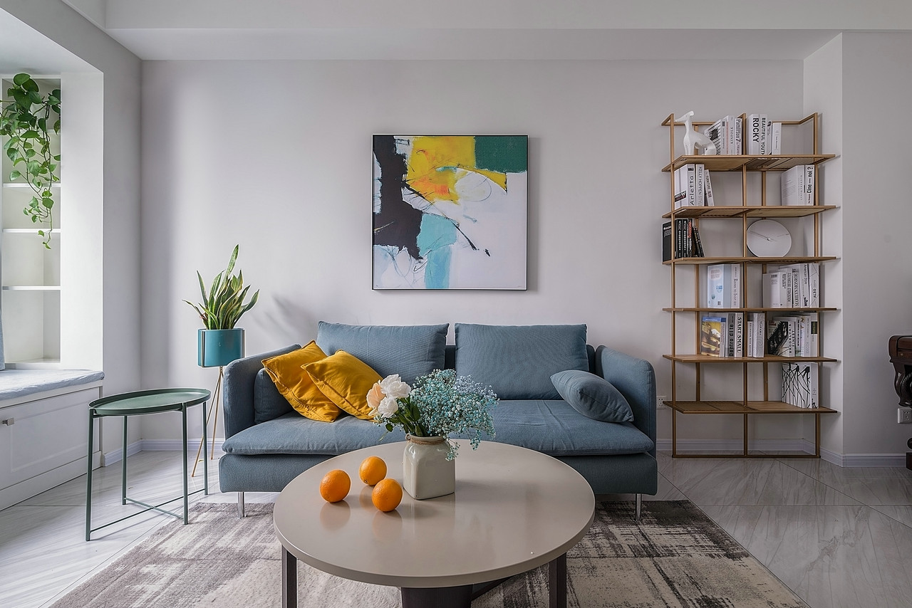 北歐清新風(fēng)格家裝設(shè)計(jì)復(fù)式裝修效果圖-客廳 北歐清新風(fēng)格家裝設(shè)計(jì)復(fù)式裝修效果圖-客廳