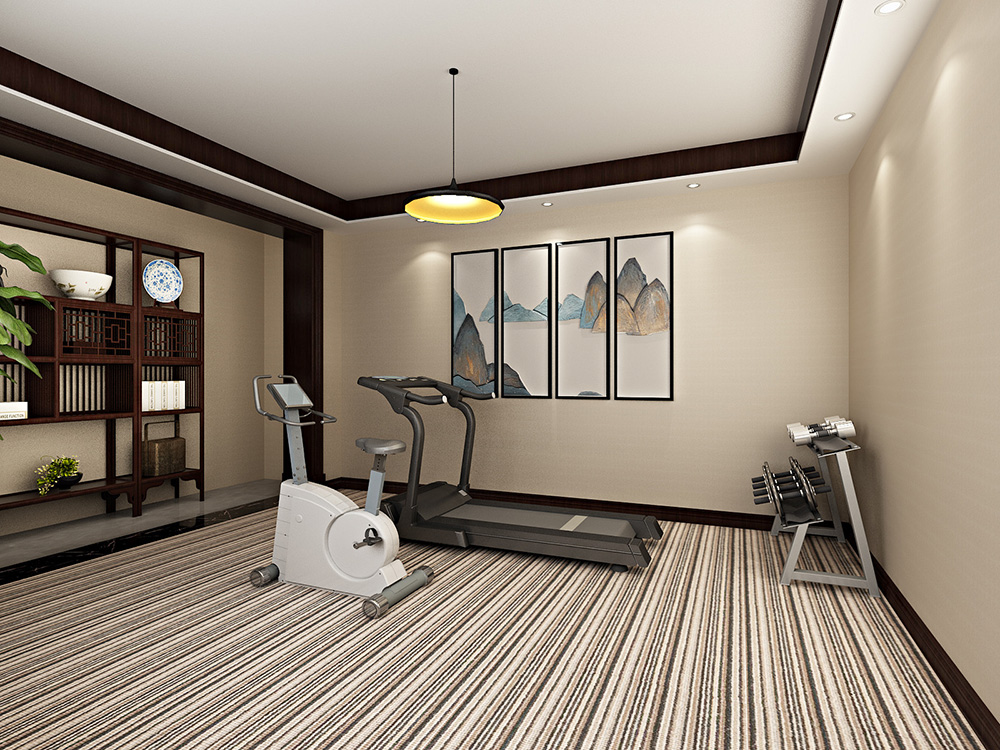 美式輕奢風(fēng)格室內(nèi)裝修設(shè)計效果圖-恒大濱江左岸四居133平米-室內(nèi)健身室裝修設(shè)計 美式輕奢風(fēng)格室內(nèi)裝修設(shè)計效果圖-恒大濱江左岸四居133平米-室內(nèi)健身室裝修設(shè)計
