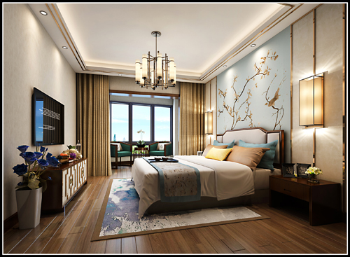 嘉興市龍光&middot;西塘江南大境歐式風(fēng)格四居室裝修案例