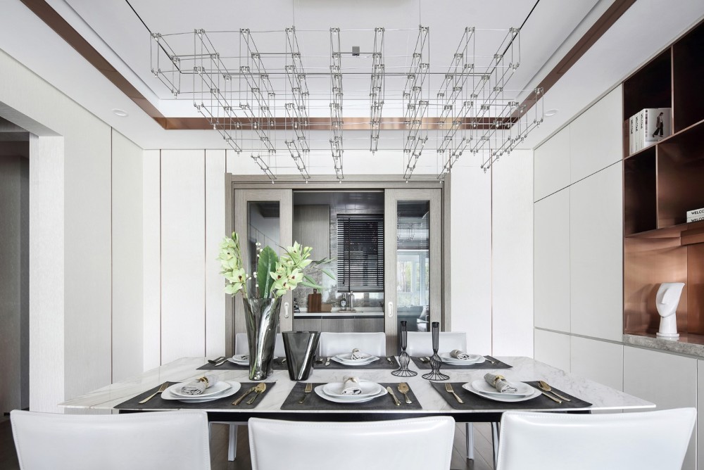 現(xiàn)代輕奢風(fēng)格室內(nèi)設(shè)計(jì)家裝案例-餐廳 現(xiàn)代輕奢風(fēng)格室內(nèi)設(shè)計(jì)家裝案例-餐廳