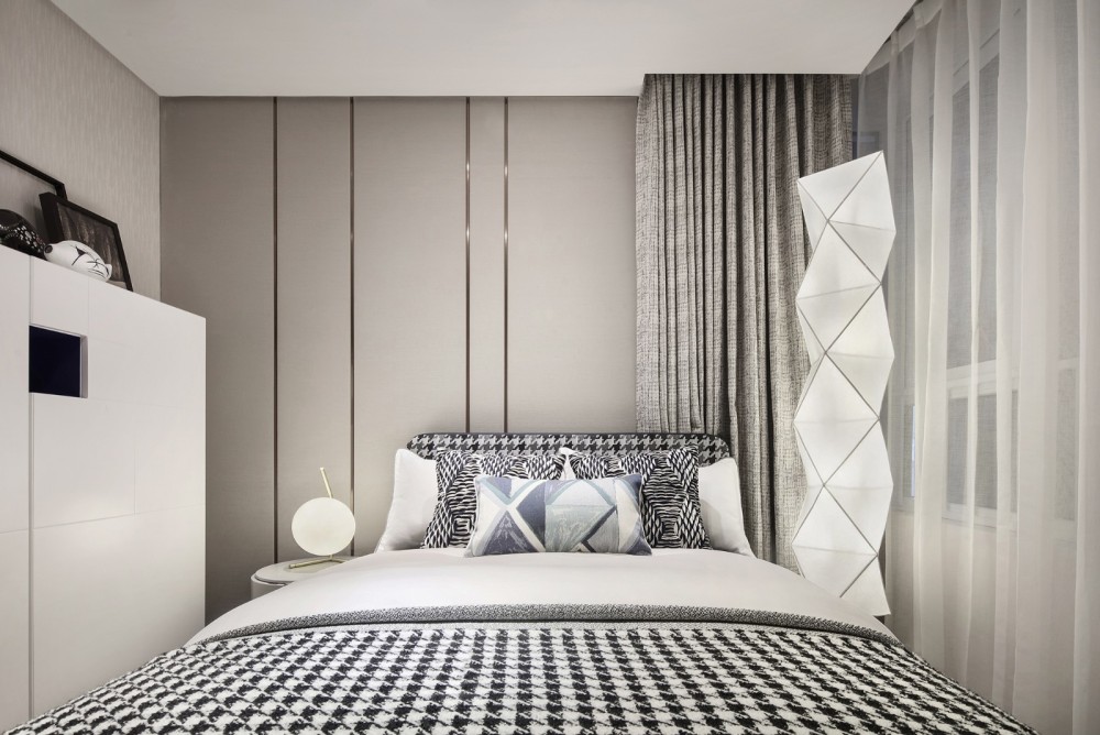 現(xiàn)代輕奢風(fēng)格室內(nèi)設(shè)計(jì)家裝案例-次臥 現(xiàn)代輕奢風(fēng)格室內(nèi)設(shè)計(jì)家裝案例-次臥