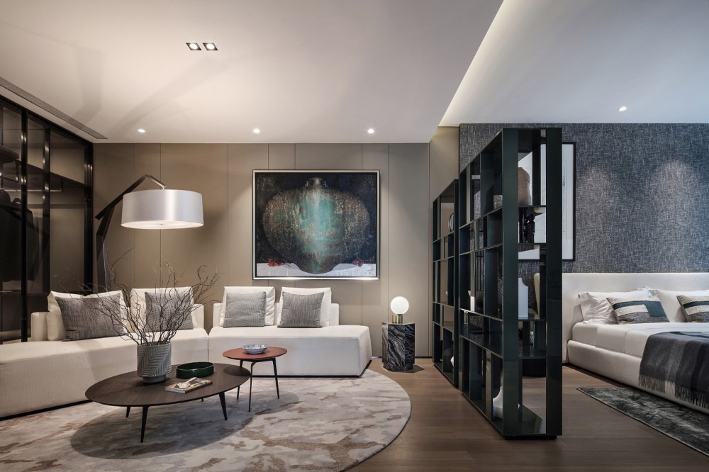 簡約黑白灰風(fēng)格室內(nèi)設(shè)計(jì)家裝案例-臥室 簡約黑白灰風(fēng)格室內(nèi)設(shè)計(jì)家裝案例-臥室