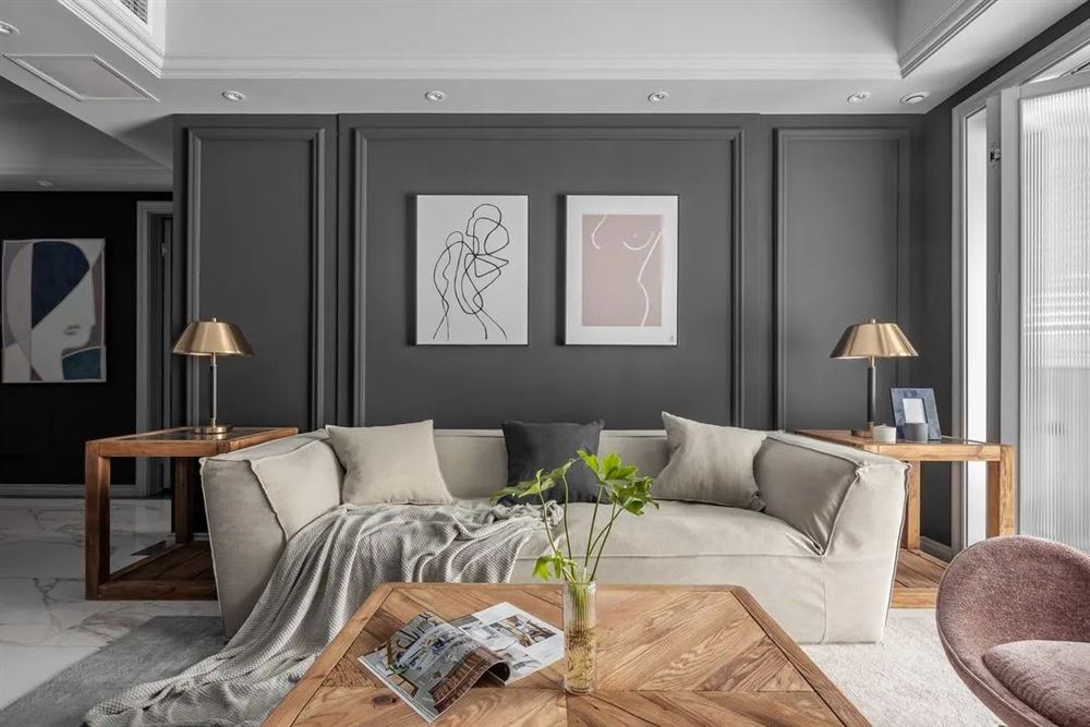 曲靖市錦林花園輕奢風格三居室裝修案例