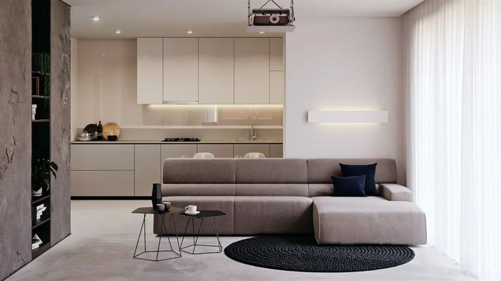 江門市開平中山城現(xiàn)代簡約風格三居室裝修案例