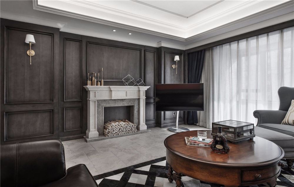 美式古典風格家裝設(shè)計室內(nèi)裝修效果圖-客廳 美式古典風格家裝設(shè)計室內(nèi)裝修效果圖-客廳