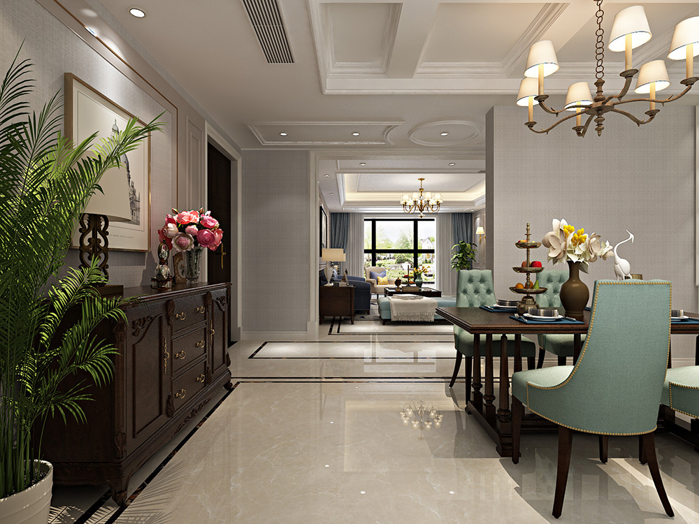 美式輕奢風(fēng)格室內(nèi)裝修設(shè)計效果圖-恒大濱江左岸四居133平米-室內(nèi)玄關(guān)裝修設(shè)計 美式輕奢風(fēng)格室內(nèi)裝修設(shè)計效果圖-恒大濱江左岸四居133平米-室內(nèi)玄關(guān)裝修設(shè)計