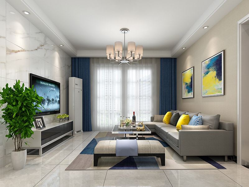 佛山市中交&middot;瀧灣云城現(xiàn)代簡(jiǎn)約風(fēng)格二居室裝修案例