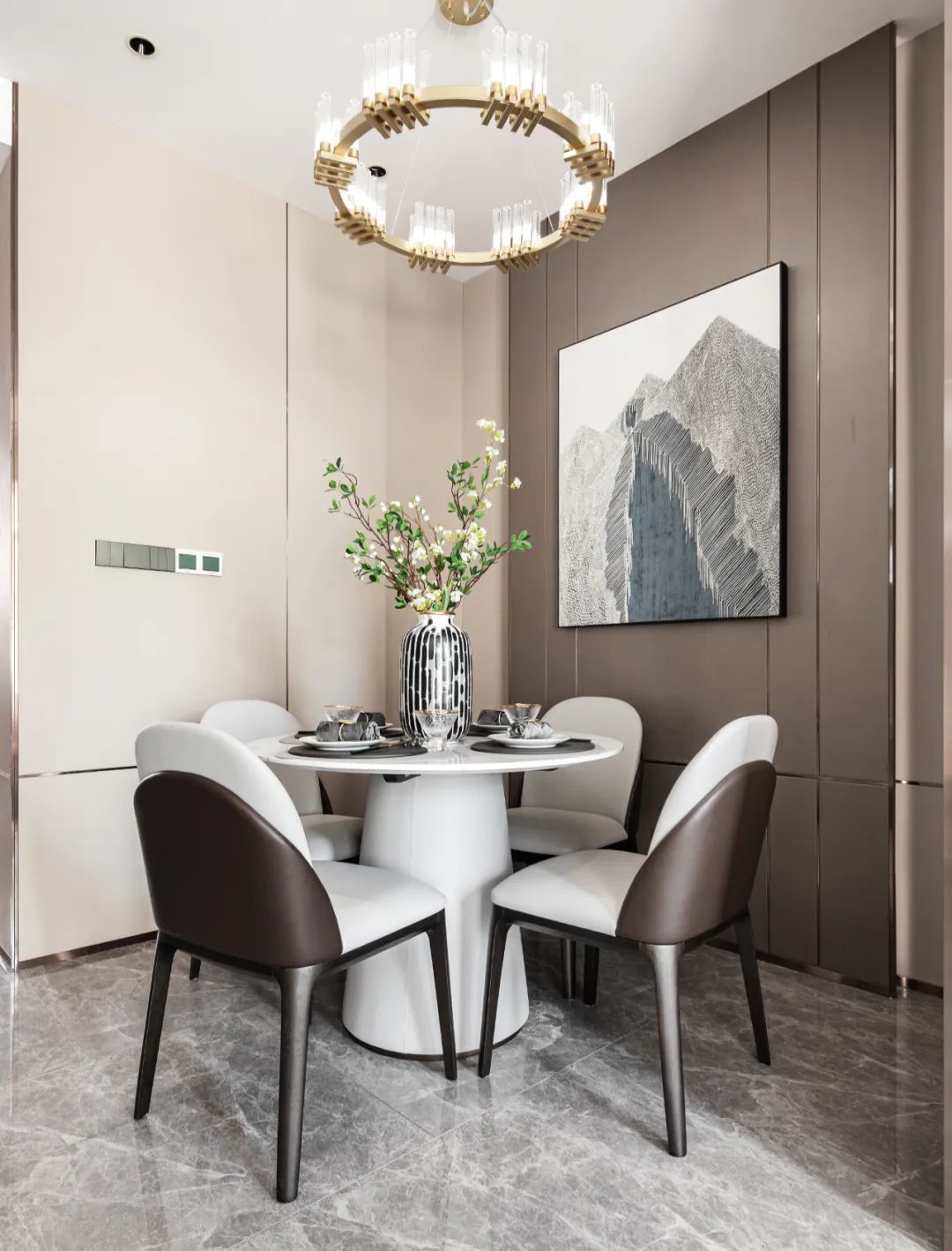 輕奢風(fēng)格家裝設(shè)計(jì)別墅裝修效果圖-餐廳 輕奢風(fēng)格家裝設(shè)計(jì)別墅裝修效果圖-餐廳