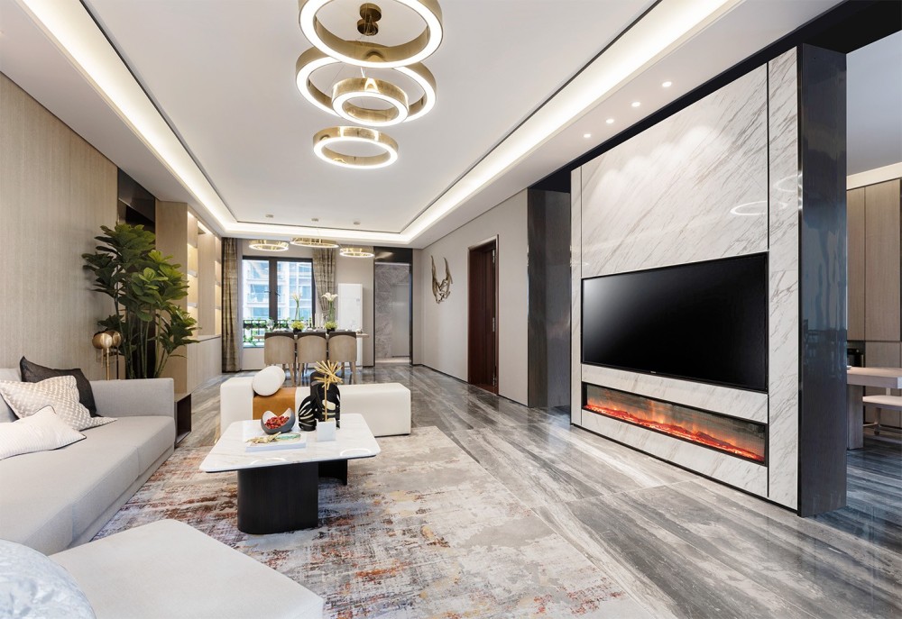 現(xiàn)代簡約風格室內(nèi)設(shè)計家裝案例-客廳 現(xiàn)代簡約風格室內(nèi)設(shè)計家裝案例-客廳