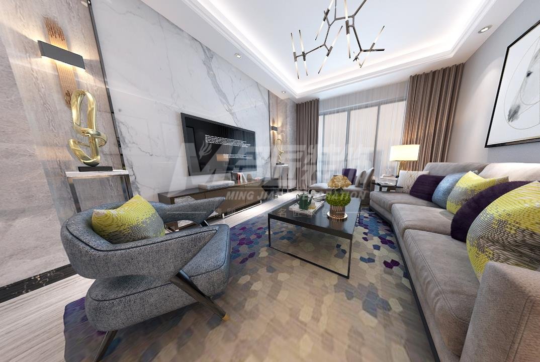 日照市錦都花園現(xiàn)代簡約風格三居室裝修案例