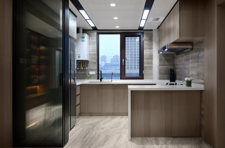 現(xiàn)代簡(jiǎn)約風(fēng)格室內(nèi)家裝案例效果圖-廚房 現(xiàn)代簡(jiǎn)約風(fēng)格室內(nèi)家裝案例效果圖-廚房