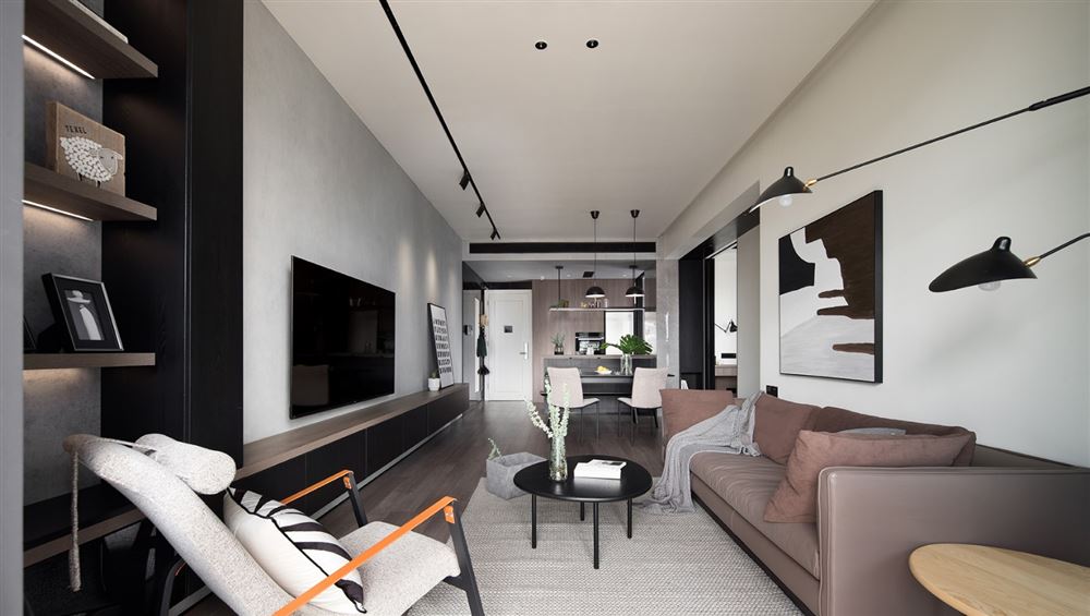 廣州市越秀&middot;大學(xué)城&middot;和樾府現(xiàn)代簡(jiǎn)約風(fēng)格二居室裝修案例