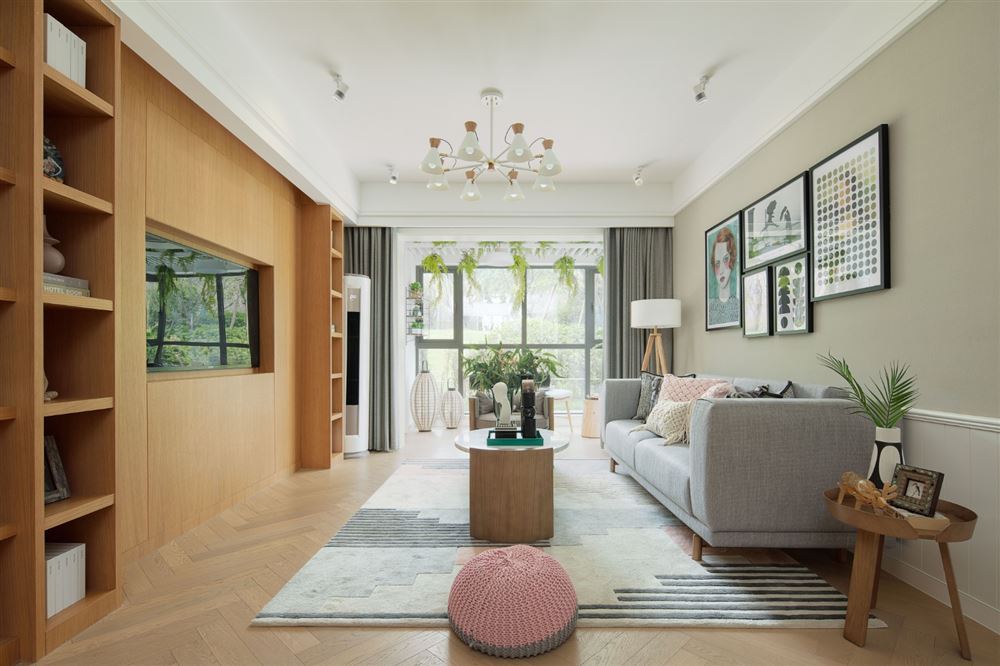 深圳市中海寰宇瓏宸花園北歐風(fēng)格三居室裝修案例