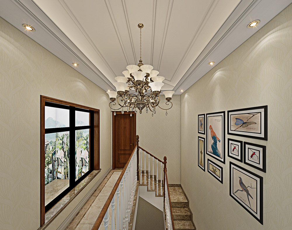 包頭小白河別墅320平米簡(jiǎn)美風(fēng)格裝修案例-梯間 包頭小白河別墅320平米簡(jiǎn)美風(fēng)格裝修案例-梯間