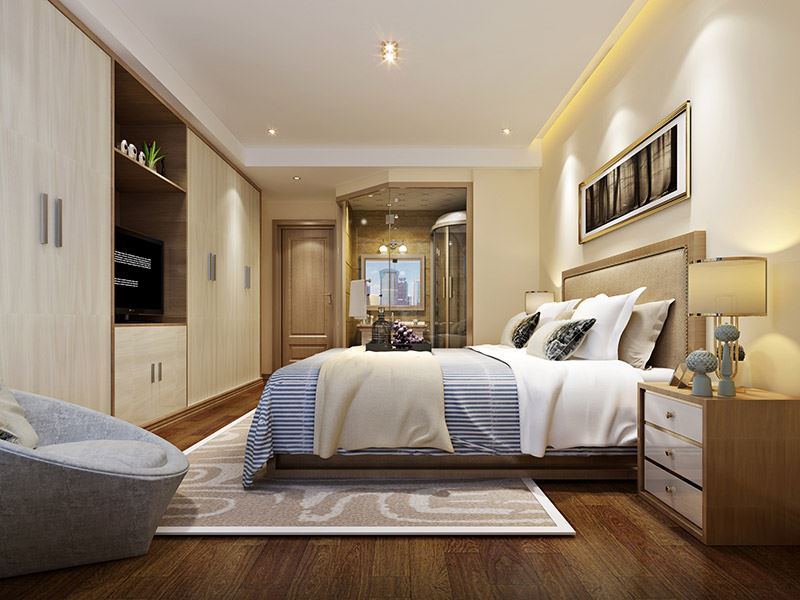 河源市華南城十里東岸四期洋房現(xiàn)代簡(jiǎn)約風(fēng)格四居室裝修案例