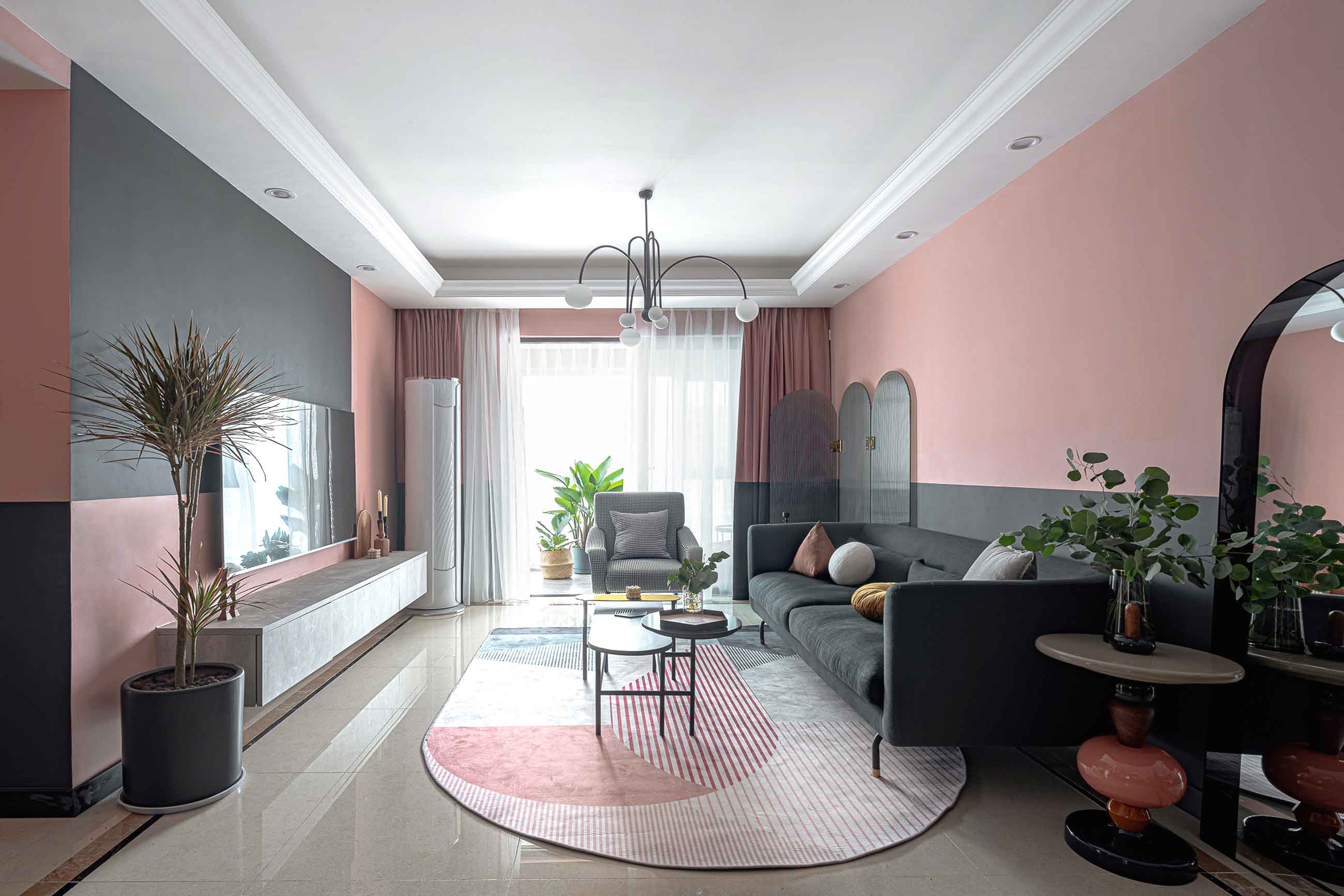 北歐風格室內(nèi)家裝案例效果圖-客廳電視背景墻 北歐風格室內(nèi)家裝案例效果圖-客廳電視背景墻