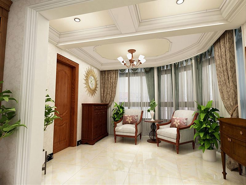 佛山市招商依云國際新中式風(fēng)格復(fù)式裝修案例