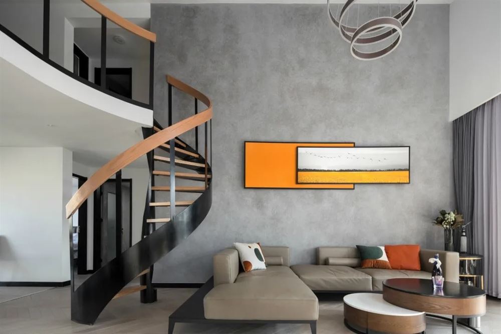 清遠(yuǎn)市現(xiàn)代城現(xiàn)代簡(jiǎn)約風(fēng)格復(fù)式裝修案例