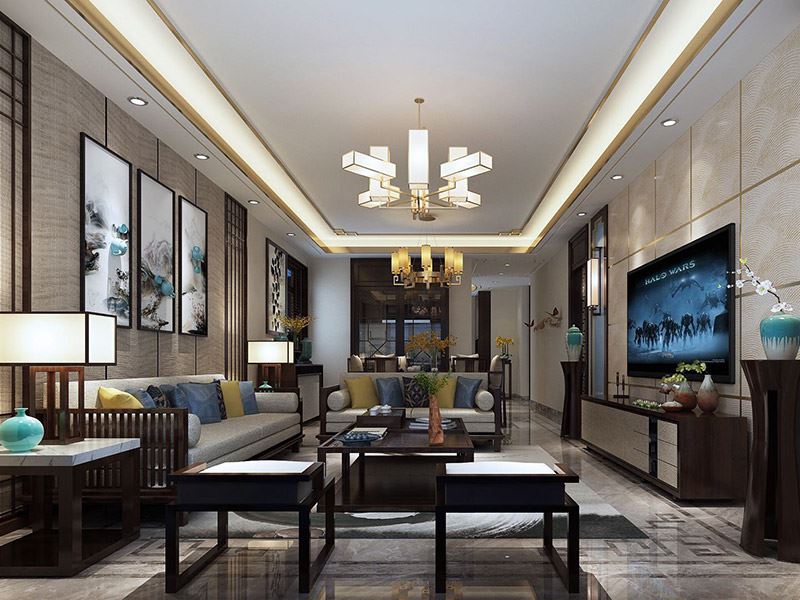 自貢市帥旗&middot;紫晶悅城新中式風(fēng)格別墅裝修案例