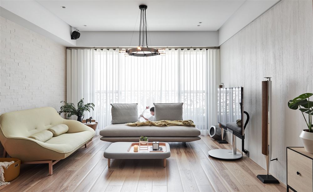 佛山市保利維塔北歐風格三居室裝修案例