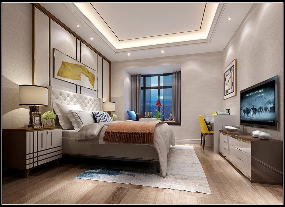 輕奢風格室內(nèi)裝修效果圖-福臨門四居255平米-臥室 輕奢風格室內(nèi)裝修效果圖-福臨門四居255平米-臥室