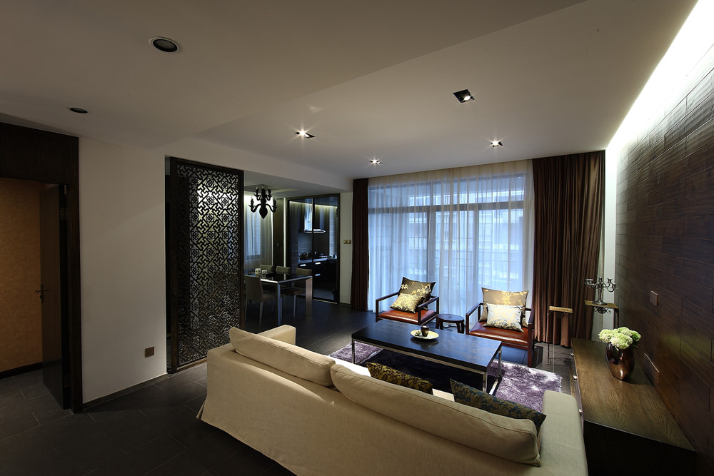 無錫100平米以下新中式風格室內(nèi)設計效果圖