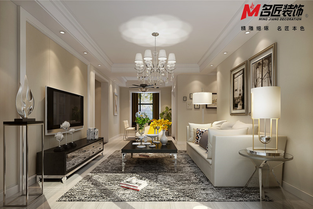 合肥市新錦成&middot;拾光云錦現(xiàn)代簡約風格三居室裝修案例