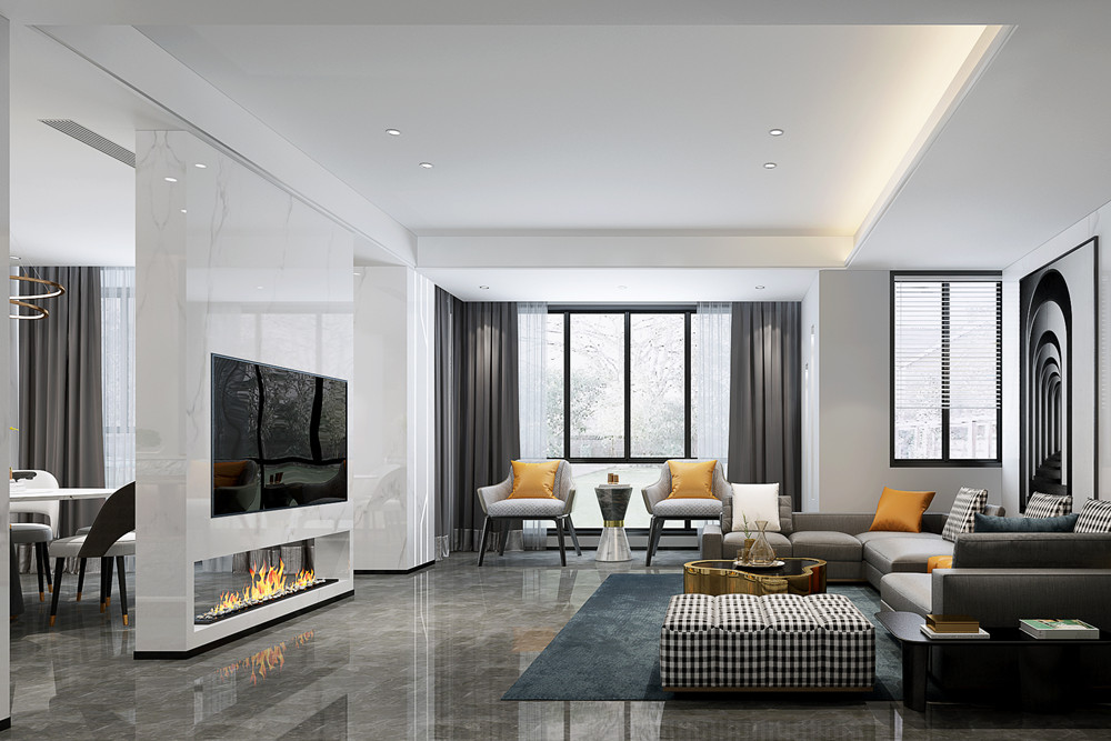 嘉興301平米以上現(xiàn)代簡(jiǎn)約風(fēng)格元一柏莊家裝設(shè)計(jì)案例