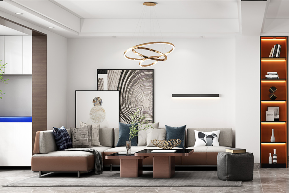 嘉興市東鼎名人府邸現(xiàn)代簡(jiǎn)約風(fēng)格三居室裝修案例