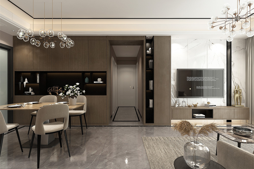 中山市健康花城現(xiàn)代簡約風(fēng)格三居室裝修案例